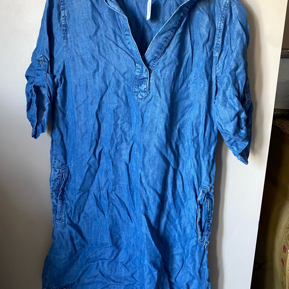 Blue Denim Tunic Dress